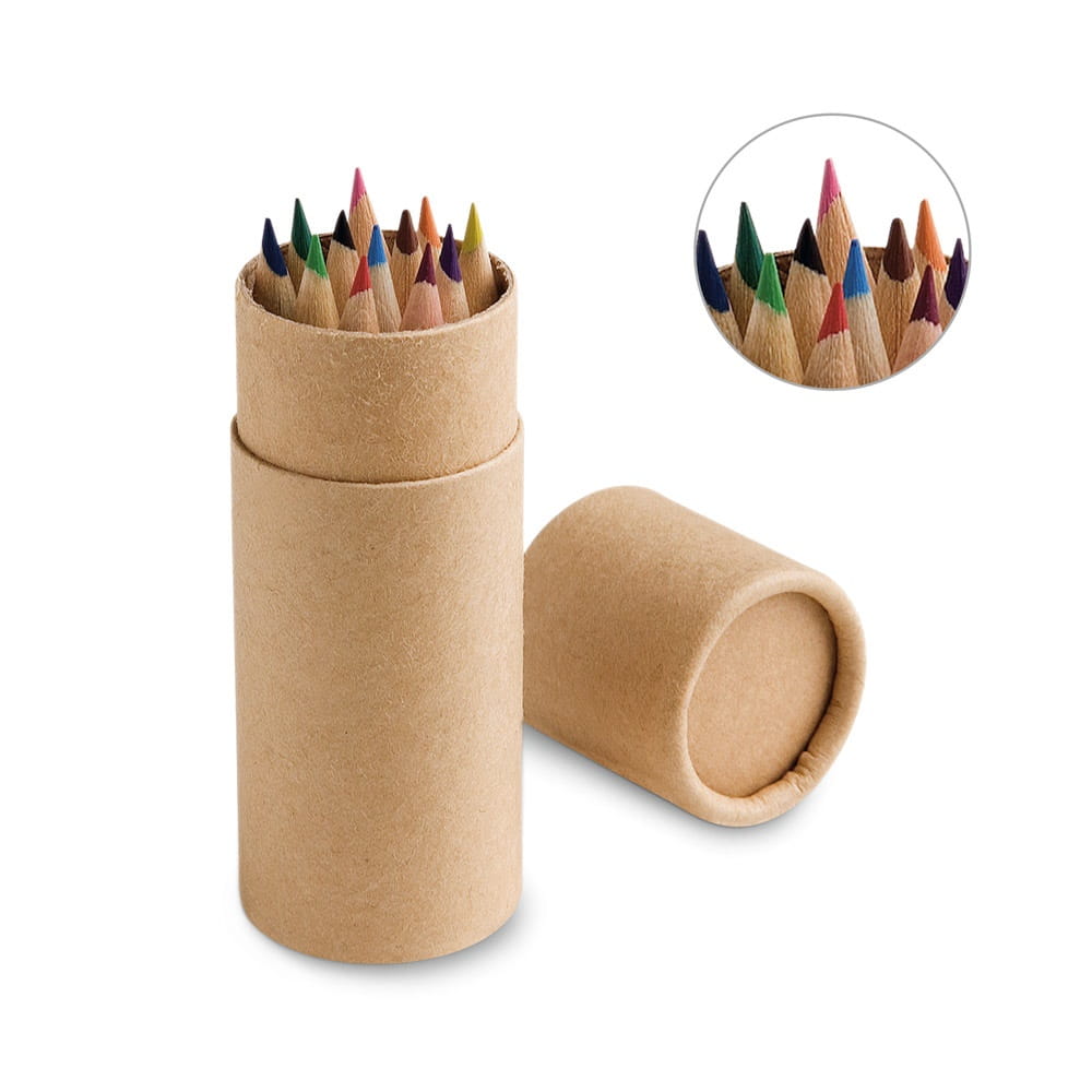 CYLINDER. Buntstift Schachtel mit 12 Buntstiften