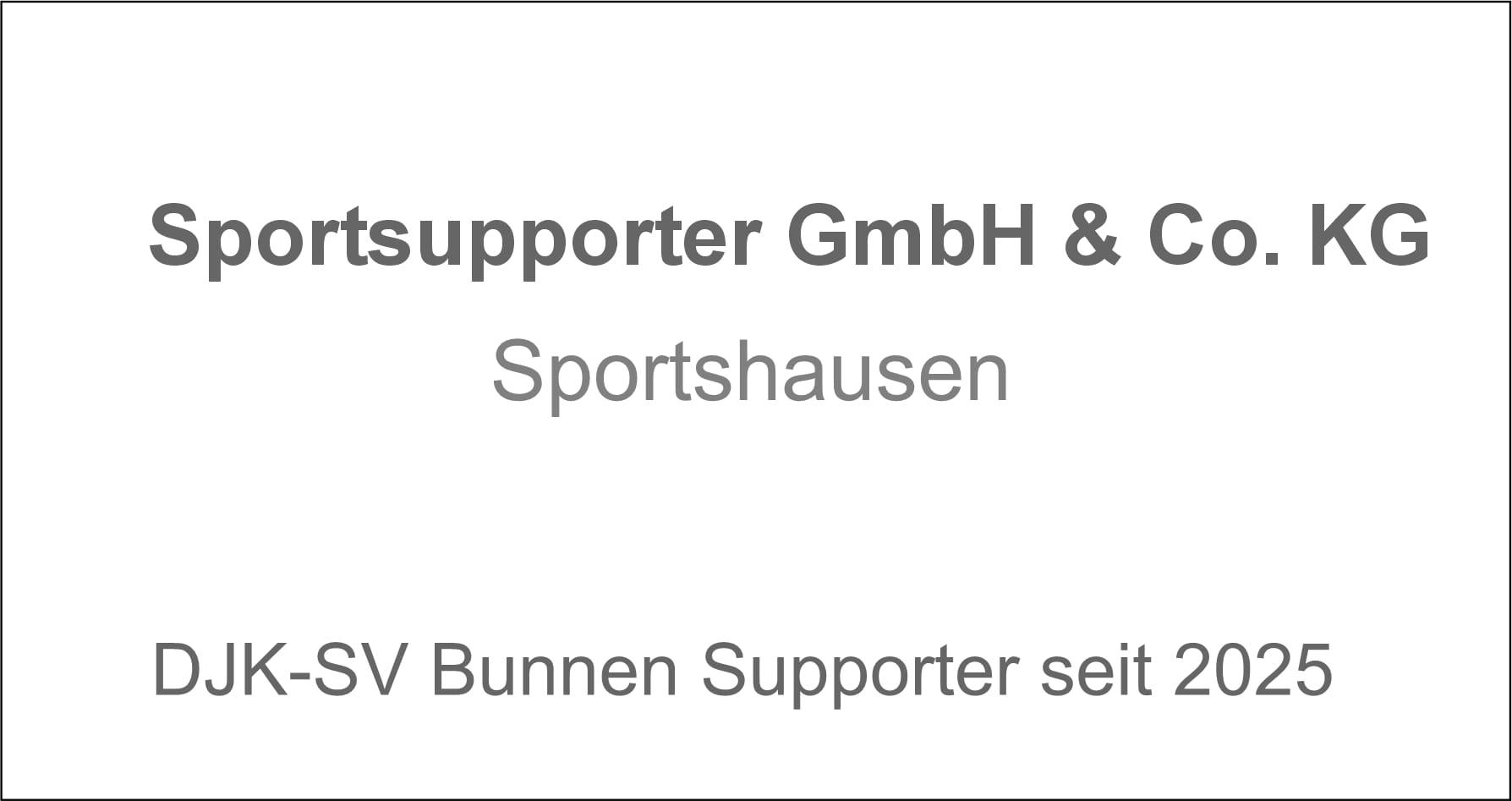 DJK-SV Bunnen Supporter Plakette