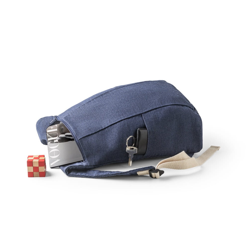 DENIM BPACK. Recycelter Denim-Rucksack Blau