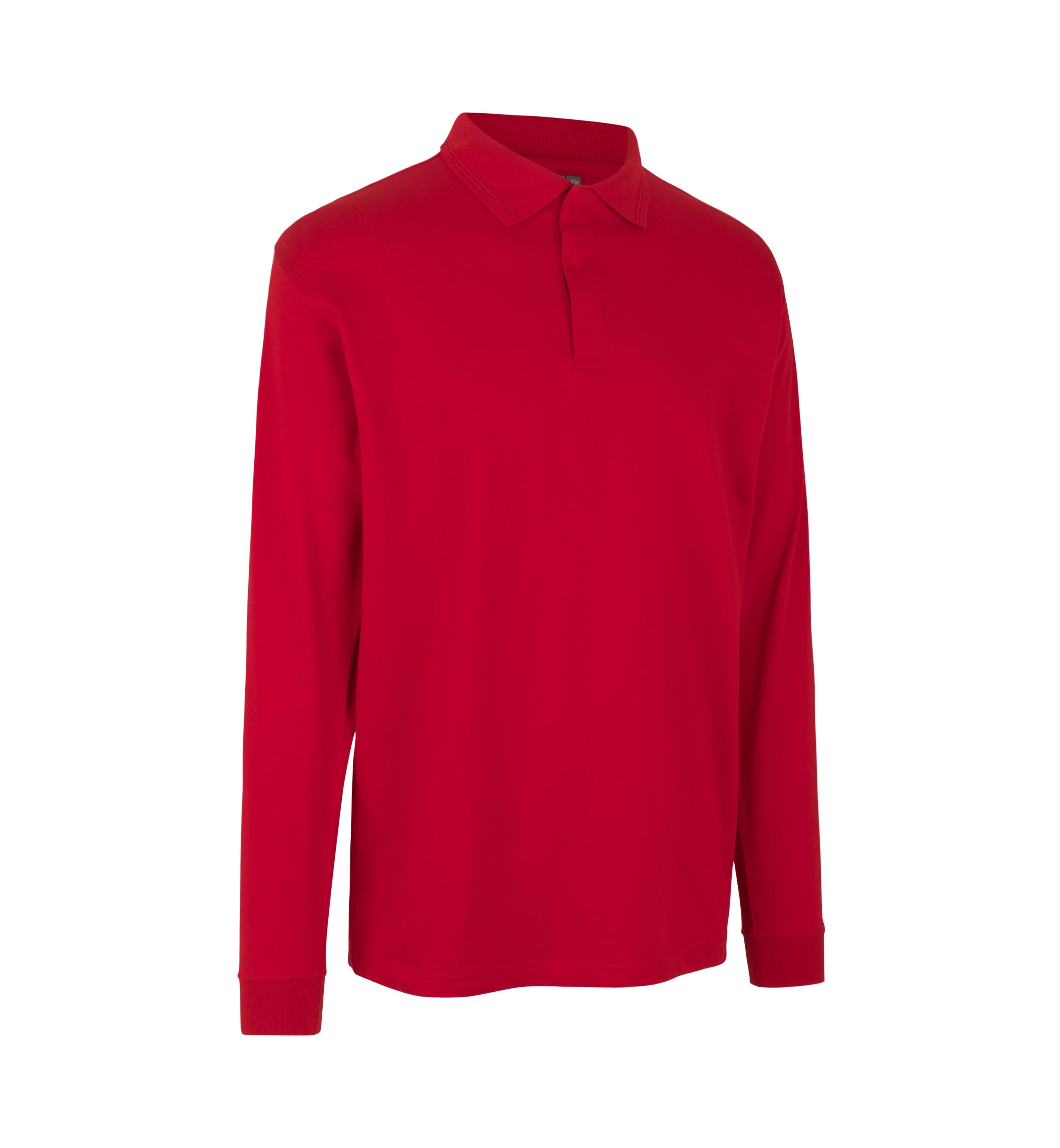 PRO Wear Langarm-Poloshirt | Druckknopf
