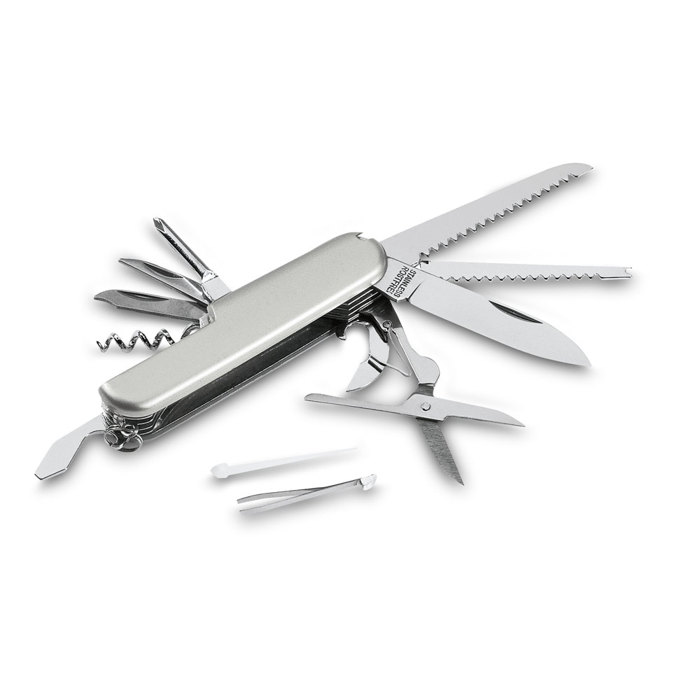 GRODEN. Taschenmesser Satinsilber