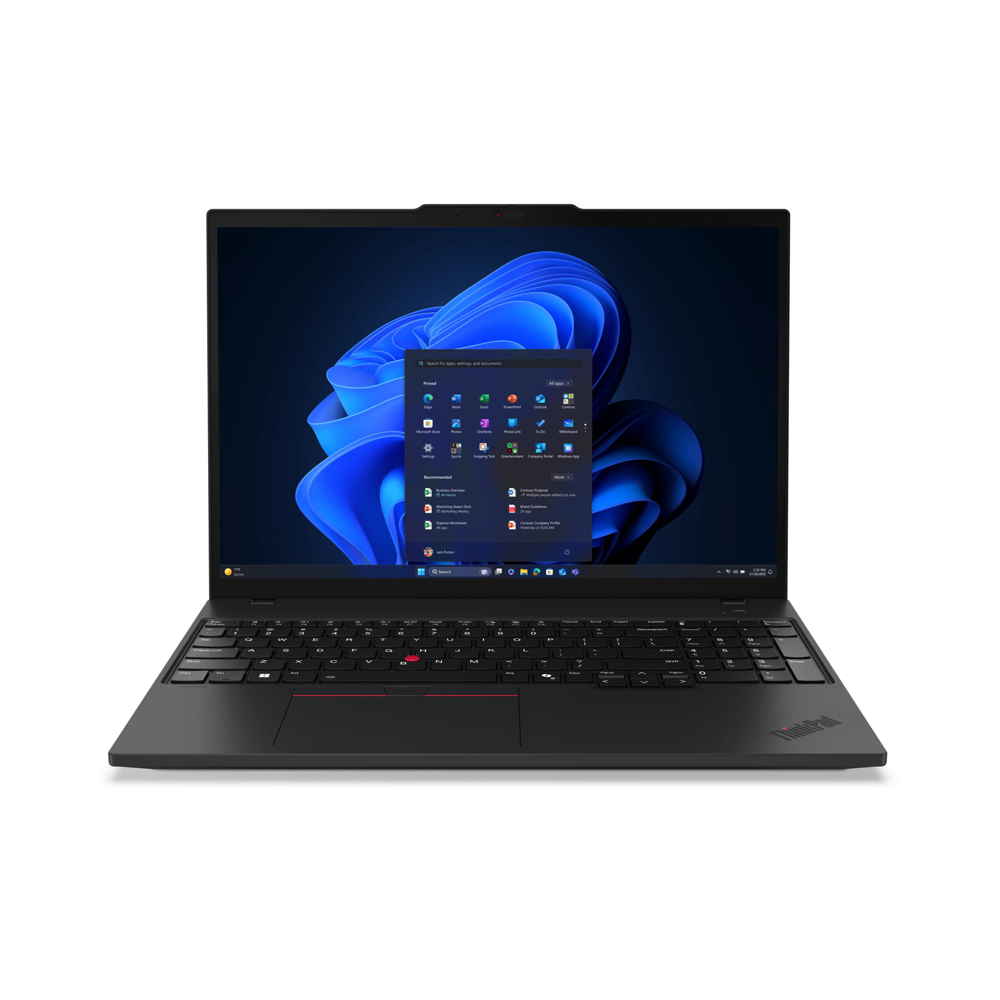 Lenovo ThinkPad T16 Gen 4 21QE - 180°-Scharnierdesign - Intel Core Ultra 7 255U - Win 11 Pro - Intel Graphics - 32 GB RAM - 1 TB SSD TCG Opal Encryption 2, NVMe - 40.6 cm (16")