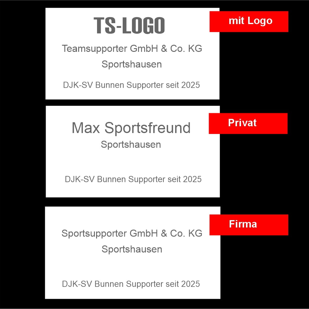 DJK-SV Bunnen Supporter Plakette