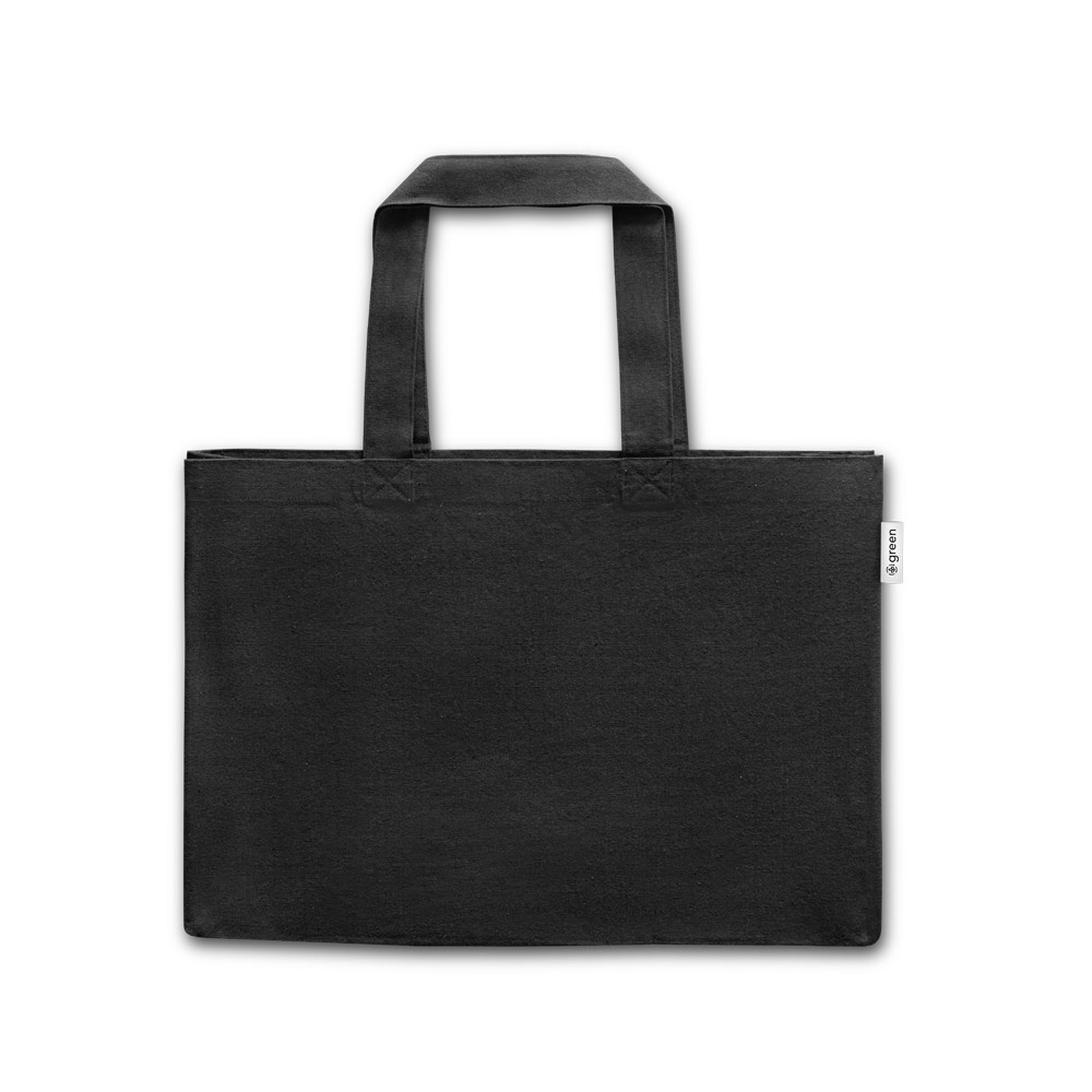 CAMDEN. Tragetasche aus Baumwolle und recycelte Baumwolle Schwarz