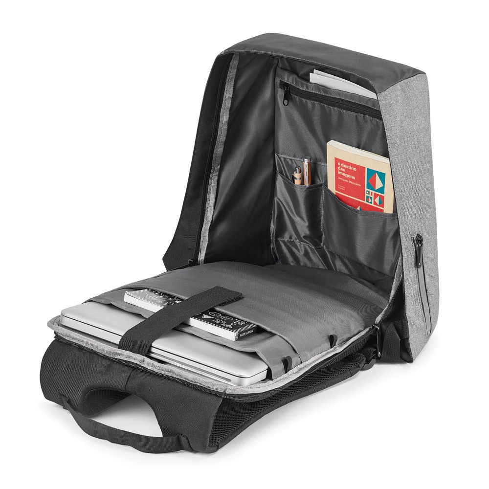 AVEIRO. Laptop-Rucksack 15.6'' mit Anti-Diebstahl-System Grau