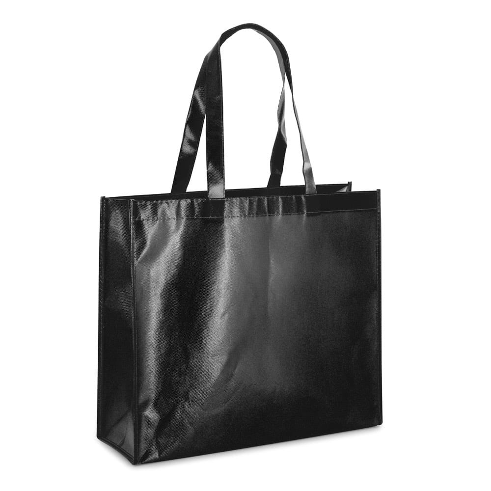 MILLENIA. Tragetasche aus laminiertem Non-Woven Schwarz