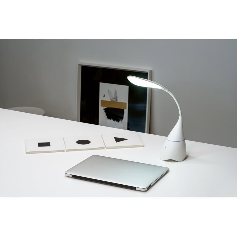 GRAHAME. Schreibtischlampe aus ABS mit Lautsprecher