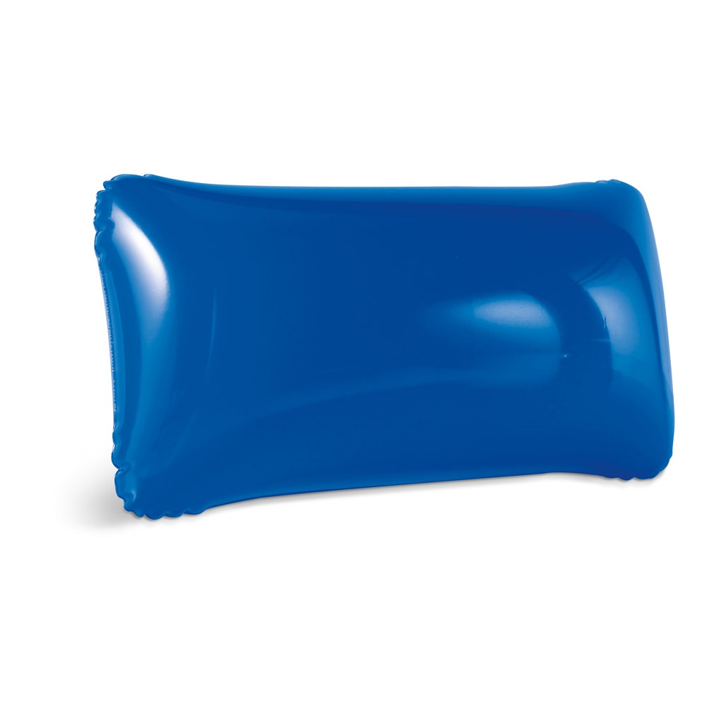 TIMOR. Strandkissen aufblasbar aus undurchsichtigem PVC Blau