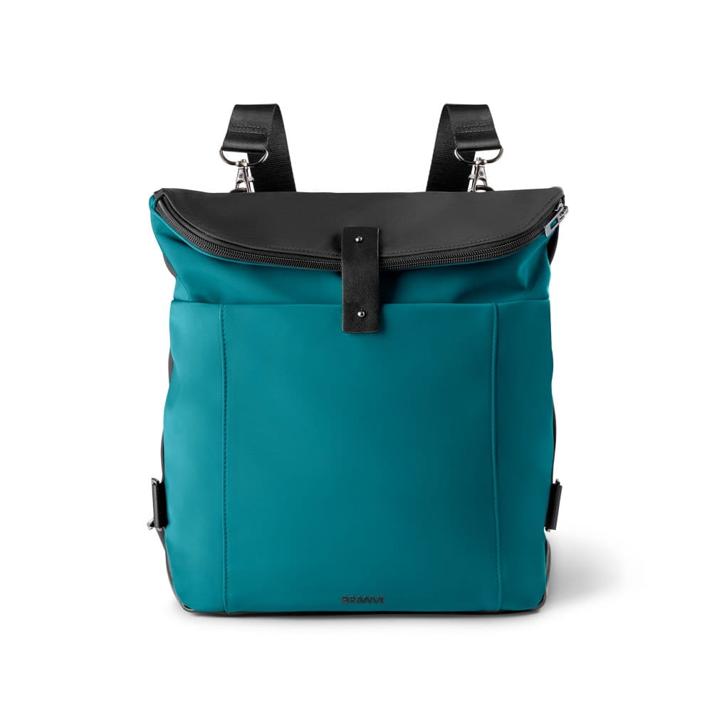 ROVER BACKPACK II. Rucksack aus Stoff und PU Petrol