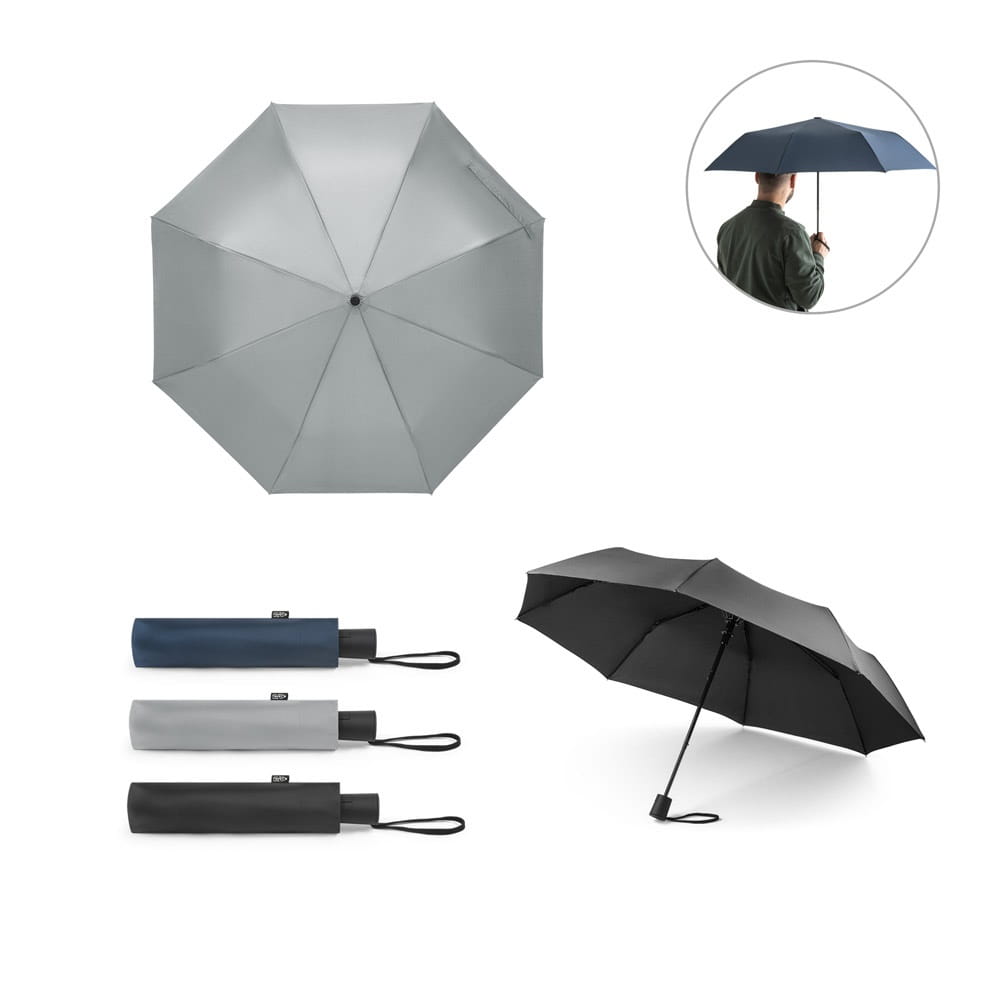 CIMONE. Faltbarer Regenschirm aus rPET mit PP-Griff