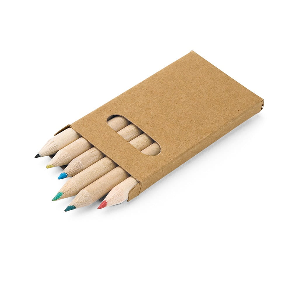 BIRD. Buntstift Schachtel mit 6 Buntstiften Natur