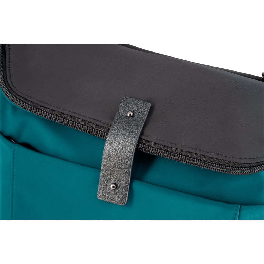 ROVER BACKPACK II. Rucksack aus Stoff und PU Petrol