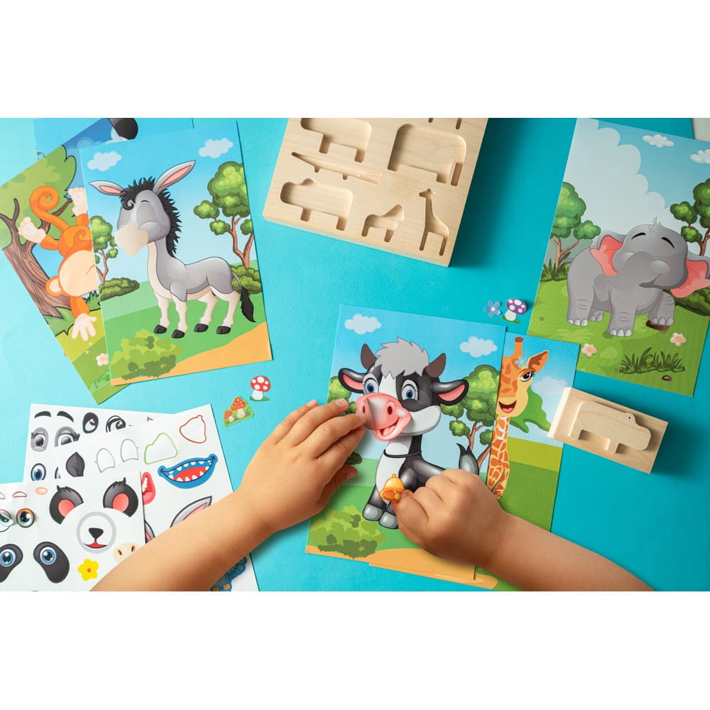MADAGASCAR. Sticker-Set mit sechs Blättern