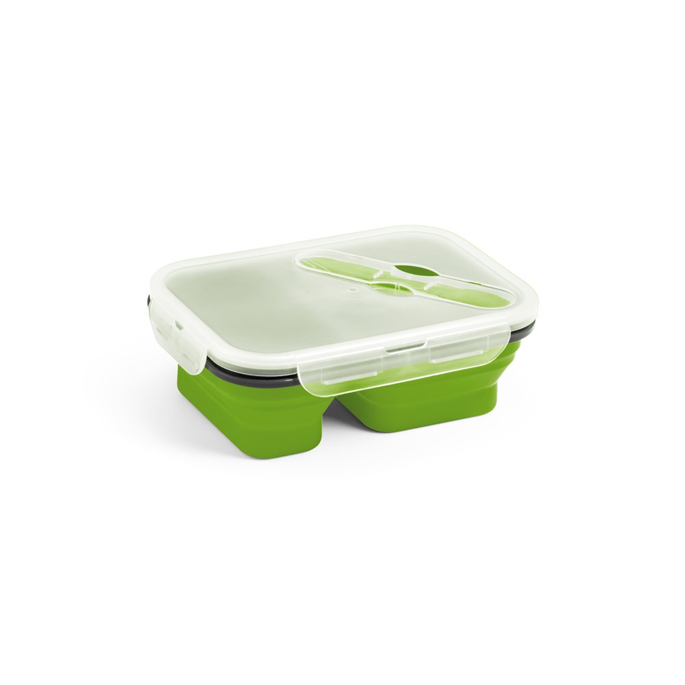 DILL. Einziehbare hermetische Box 480 und 760 mL Hellgrün