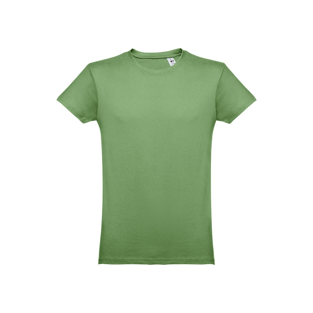 THC LUANDA. Herren-T-Shirt aus Baumwolle im Schlauchformat Jade-grün