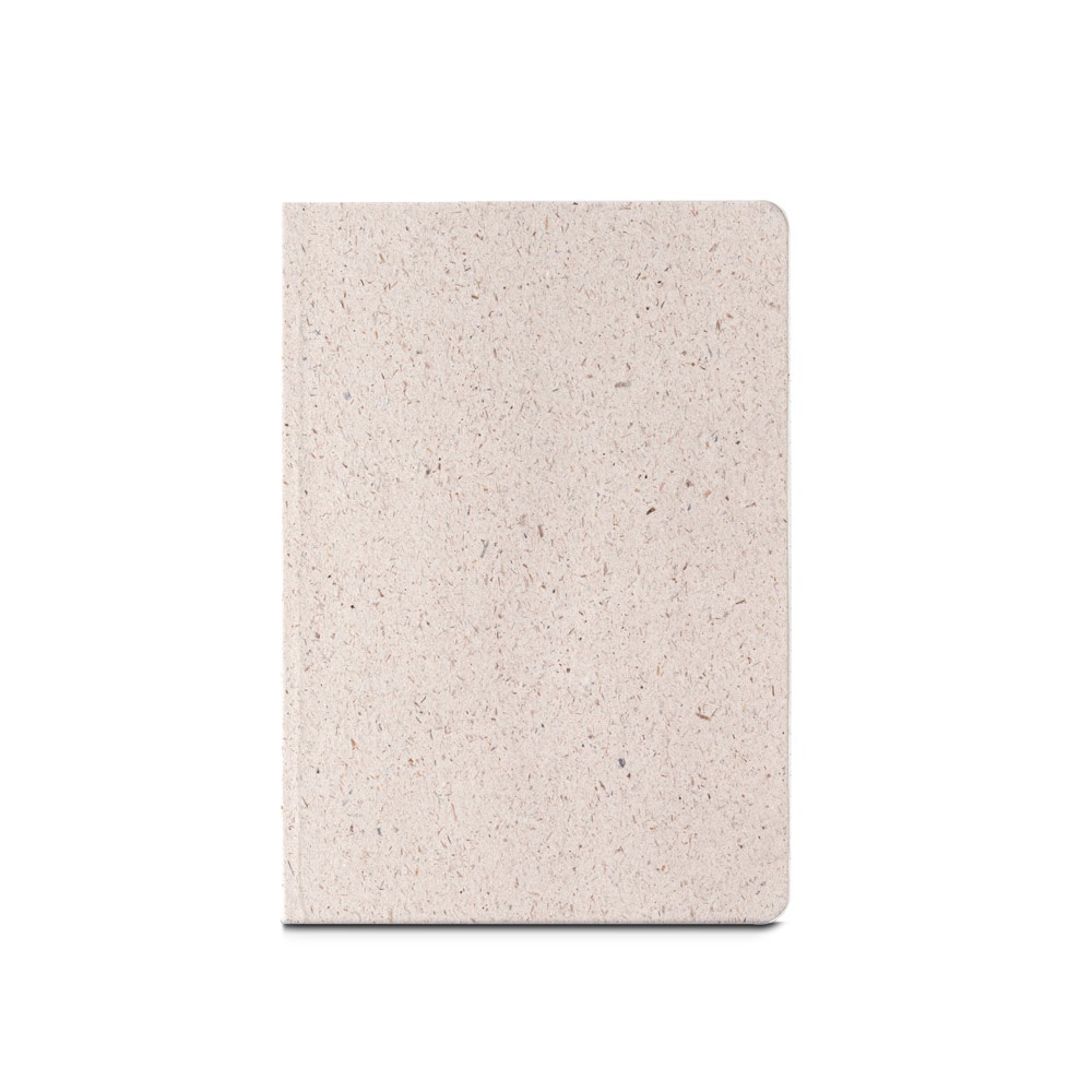 ORGANIC SEMI-RIGID. A5 Notizbuch aus Elefantendung Naturhell