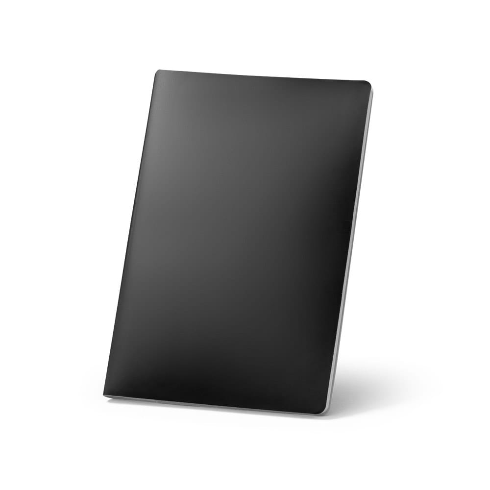 QUEIROS. A5 Notizblock mit wasserfester Hülle Schwarz