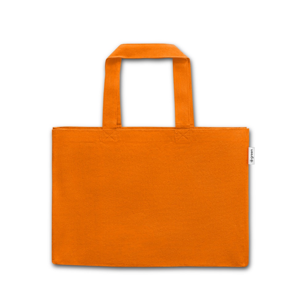 CAMDEN. Tragetasche aus Baumwolle und recycelte Baumwolle Orange