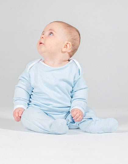 Contrast Long Sleeved Sleepsuit
