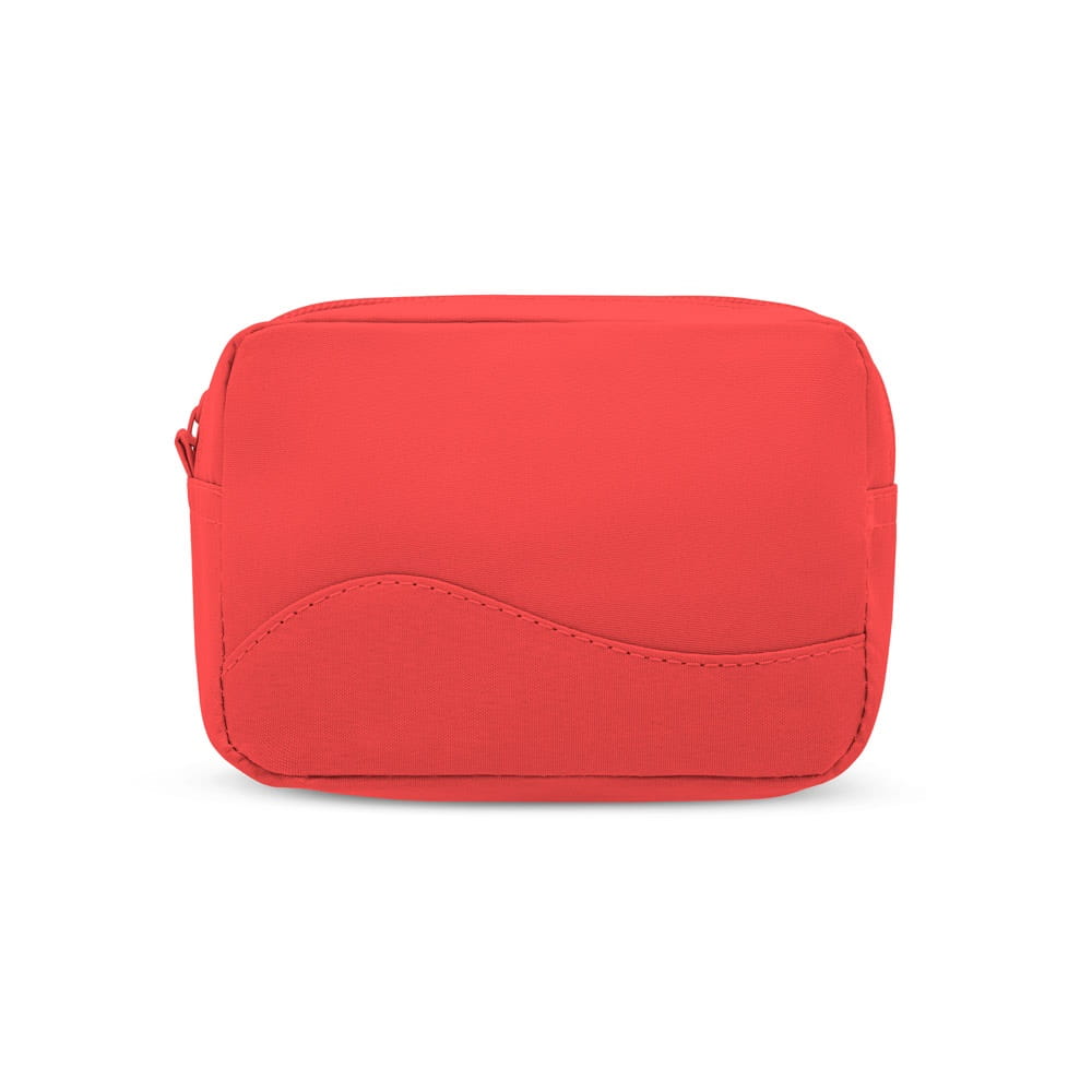 MARIE. Kosmetiktasche aus Mikrofaser Rot