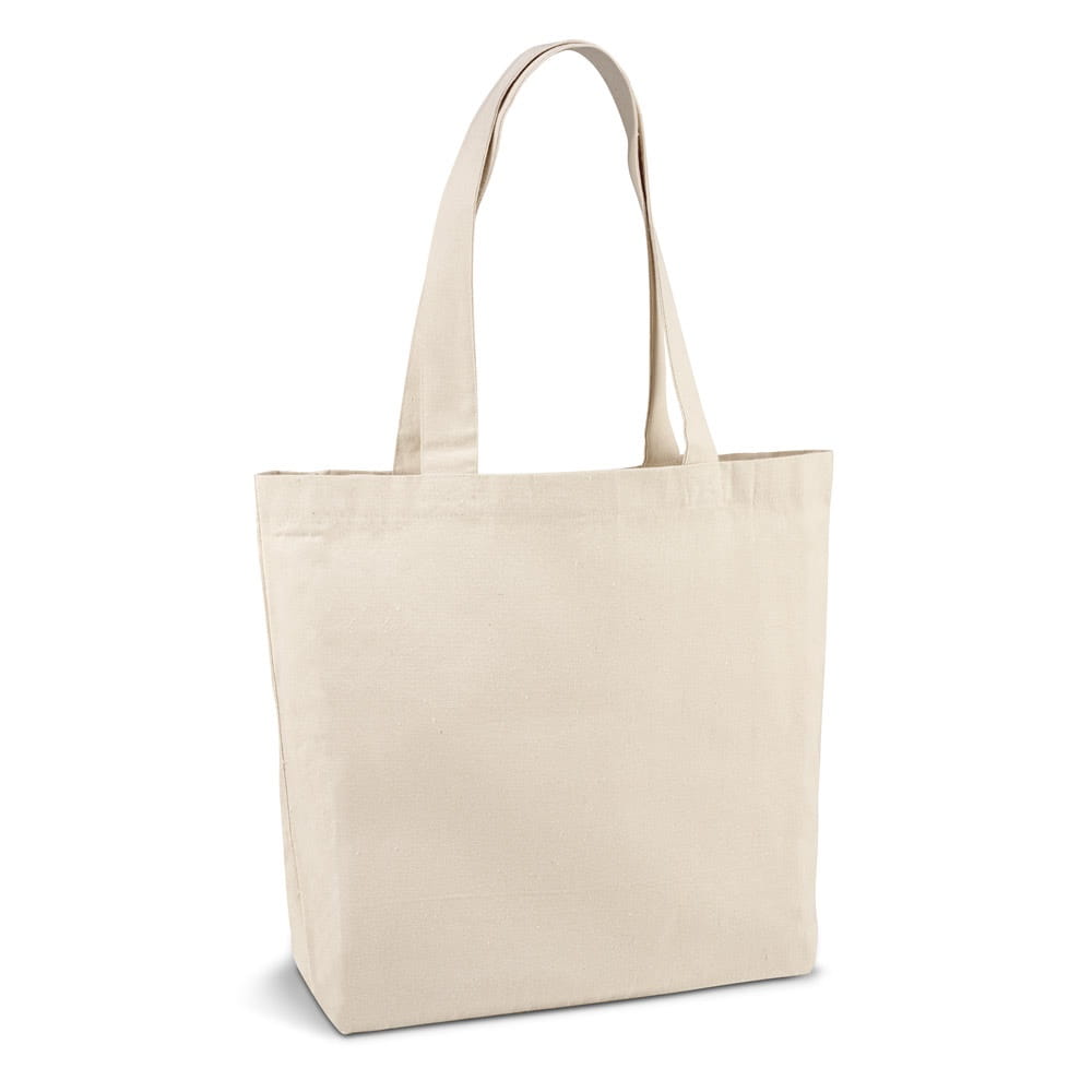 BETO. Tragetasche aus 100% Canvas-Baumwolle Naturhell