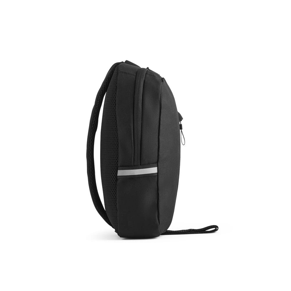 DELFOS. Umhängetasche aus 300D rPET und 600D rPET Schwarz